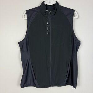 Second Skin Vest Womens Large Training Lightweight Black Sleeveless Pockets